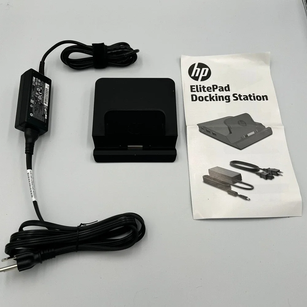 HP ElitePad Docking Station HSTNN-C75X Black Very Good HDMI VGA USB Ethernet
